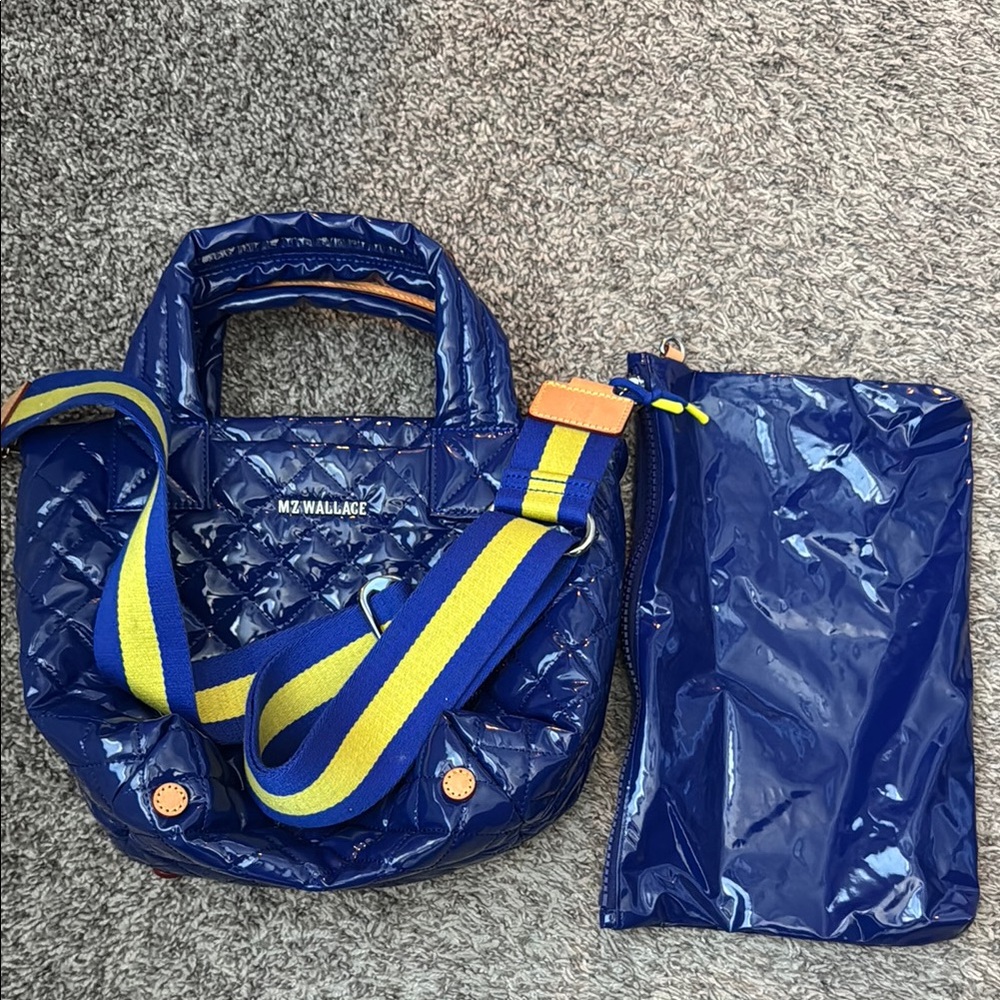 MZ Wallace Blue Quilted Women's Bag